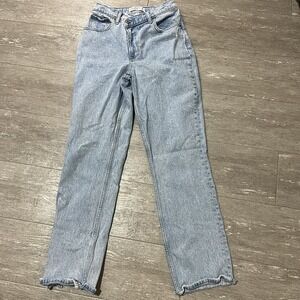 Abercrombie & Fitch Jeans Womens Blue 90s Slim Straight Ultra High Rise Size 25